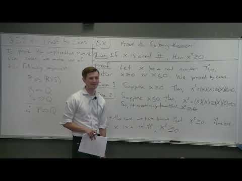 Proof, Set Theory, and Logic - Proof-by-Cases, Proving Quantified Statements, and Counterexamples
