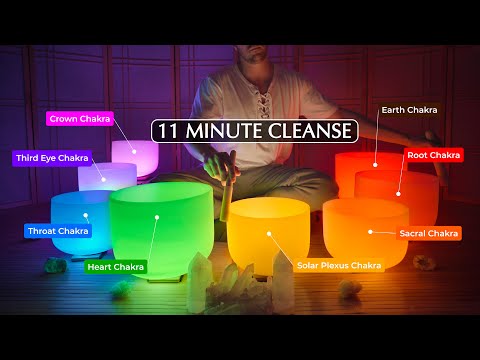 QUICK  **8 Chakras** Grounding Sound Bath  (11 minute attunement)