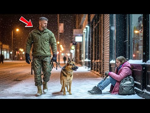 A U.S. Marine Ignored the Homeless Girl—Until His K9 Stopped and He Realized She Was His Daughter