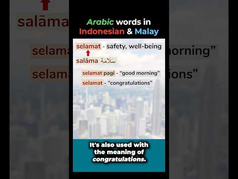 Arabic words in Indonesian & Malay
