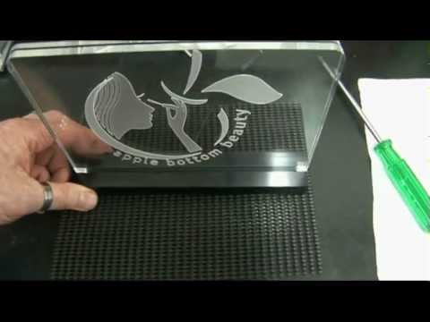 Dual Colour Acrylic LED Edge Lit Logo