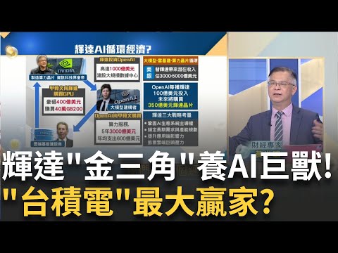 千億美元豪賭!OpenAI+輝達"循環投資"揭密?史詩級AI基建"循環經濟"?"台積"成最大贏家?│20250927│Catch大錢潮 feat.黃世聰