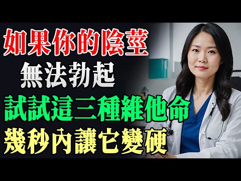 60歲以上男人必補!3種關鍵維生素讓精力充沛、體力爆棚、活力回歸20歲!