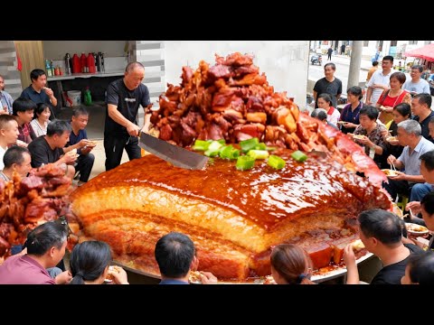 安徽铜陵乡村铁锅卤肉，45元一斤用祖传配方，每天只卤一小锅人气旺#麦总去哪吃