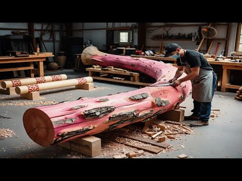 The Spider Masterpiece: Cheap Woodworking with Reclaimed Redwood Logs