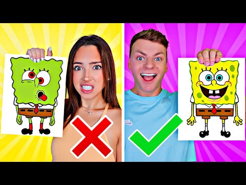 3 MARKER CHALLENGE VS MY GIRLFRIEND!