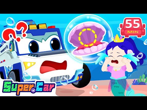 消失的珍珠 💎🌊｜海底寶物去哪了？｜探險故事 🏝️｜勇敢冒險 💪｜兒童動畫 🎬｜超級汽車