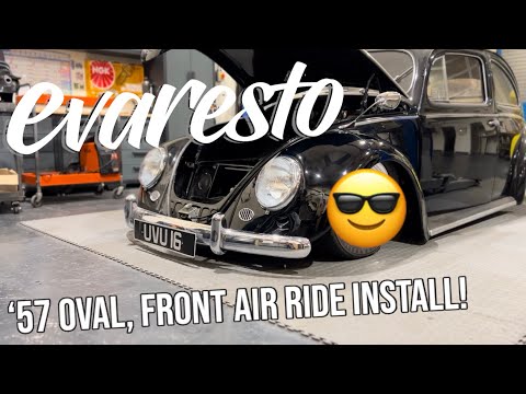 EvaResto - Fitting up our ‘57 Oval Beetle with a complete new Air-Ride front suspension!
