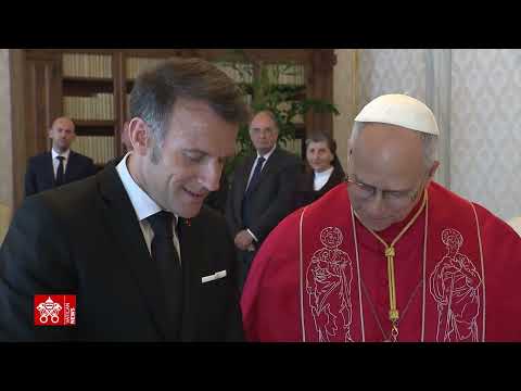 Pope Leo XIV: Audience for French President Emmanuel Macron - April 10, 2026