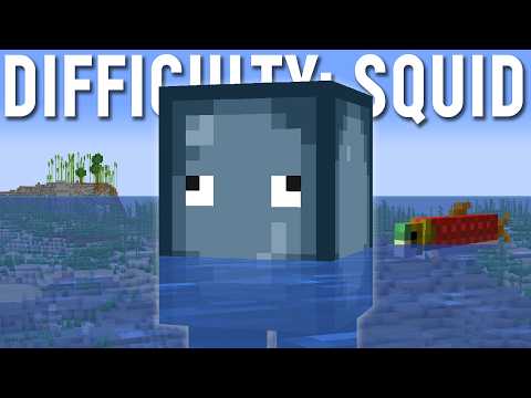 Can you beat Hardcore Minecraft as a squid?