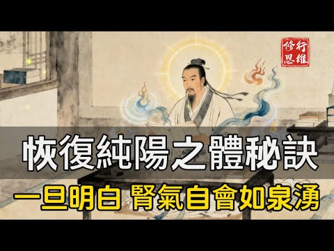 記牢！這就是恢復純陽之體的終極秘訣，一旦明白，腎氣自會如泉湧！#修行思維#福報 #禪   #開悟 #禅修#易經 #國學智慧 #國學 #人生感想 #因果
