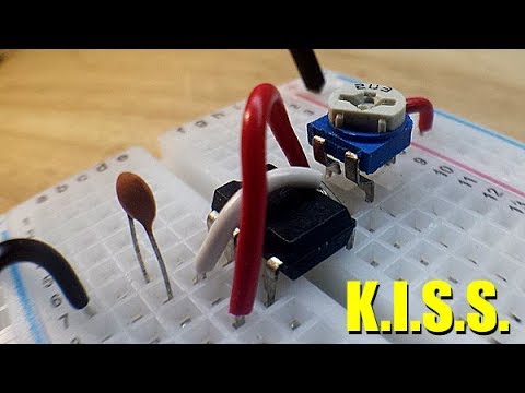 The most simple way to set up a 555 timer
