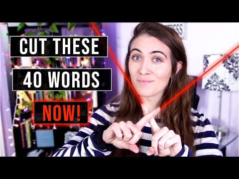 40 WORDS TO CUT FROM YOUR NOVEL ✂️ writing tips to improve your story