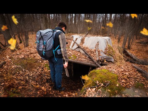 From an abandoned dugout to a cozy one | Creating a warm underground shelter for survival Part 1