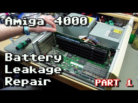 Amiga 4000 Battery Leakage Repair Part 1