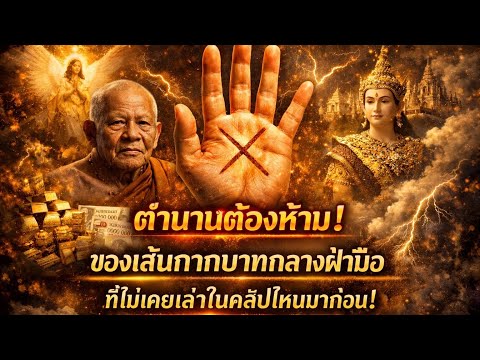 ตำนานต้องห้าม‼️ ของเส้นกากบาทกลางฝ่ามือที่ไม่เคยมีใครเล่าในคลิปไหนมาก่อน