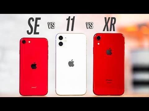 iPhone SE vs 11 vs XR  - All of the Hidden Differences!