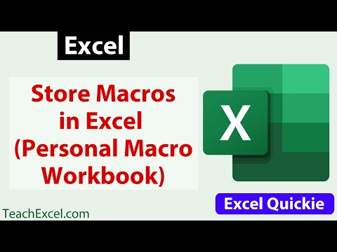Use Your Macros in Any Excel Workbook - Personal Workbook in Excel - Excel Quickie 38