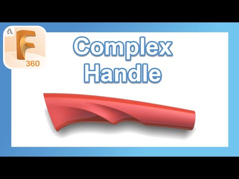 Surface Mastery Part 16 - How To Create A Complex Handle With Fading Details #fusion360