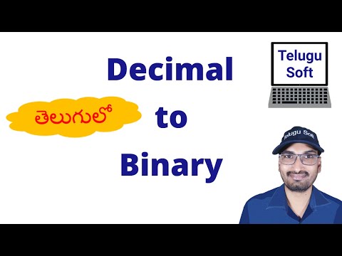 Decimal to Binary Conversion ( Easy ) in Telugu | Number Systems