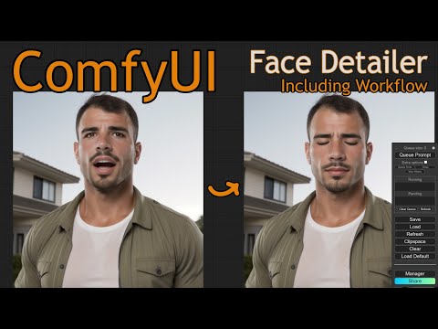 ComfyUI Face Detailer  workflow  #comfyui #stablediffusion #facedetailer