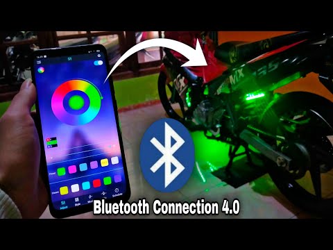 Motorcycle led light RGB installing || with bluetooth connection controlling