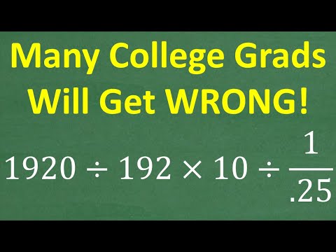 This Basic Math Problem Will Stump Many College Graduates! NO CALCULATOR