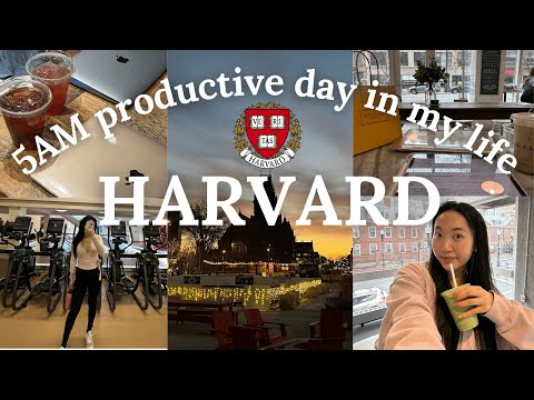 5AM to 12AM harvard day in my life (super busy + productive) 📚