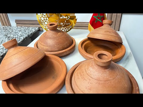 شريتو طجين جديد ديال الطين آجيو نوريكوم آش تعملو باش الطياب إجي بنين و الطجين مايتكسرش دغيا