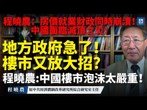 【突發】地方政府急了！樓市又放大招?程曉農：中國樓市泡沫太嚴重！房價就業財政同時崩潰，中國面臨滅頂之災！#中国 #程晓农#程曉農 #房地产 #楼市 #楼市危机#中国經濟#中國房市#樓市暴跌#房價崩盤