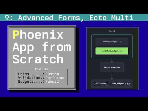 Advanced Forms with Embedded Schemas and Multi: Phoenix App from Scratch, Episode 9
