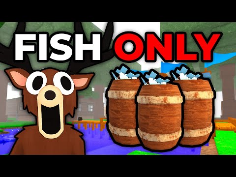 Can I SURVIVE ONLY EATING FISH In 99 Nights In The Forest?!