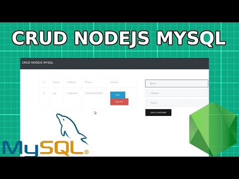 Nodejs y Mysql CRUD | Aplicación Web con Node.js y Mysql