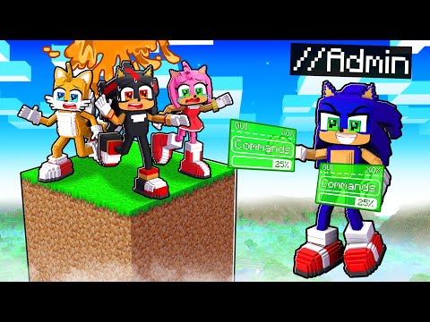 Using OWNER ADMIN COMMANDS On My Friends on One Chunk in Minecraft!