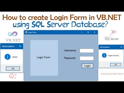 How to Create Login Form in VB.NET using SQL Server Database?