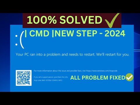 ✅Your device ran into a problem and needs to restart - Windows 10/11/8 | Blue Screen of Death Error