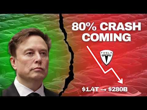 Tesla's 80% Crash: Why The $1.4 Trillion Valuation Will Collapse