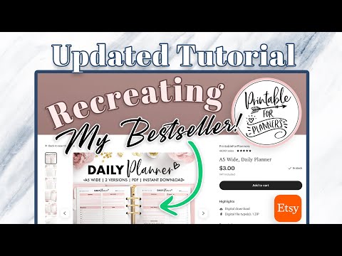 Updated Tutorial - Recreating PrintableForPlanners Bestseller Daily Planner on Planify Pro