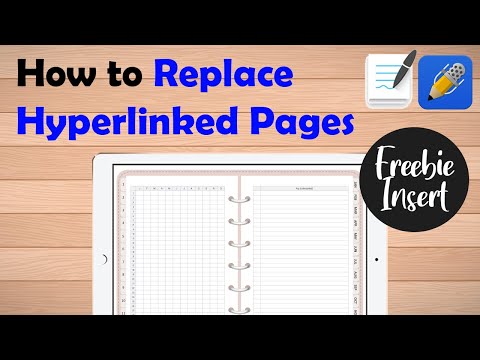 How to Replace Hyperlinked Pages - Digital Planning Tip - Goodnotes & Notability