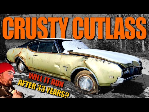 CRUSTY Cutlass - Will it Run and Drive After 33 Years? Rustiest Oldsmobile!