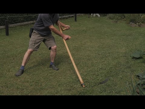 Scandinavian scythe with an Austrian blade