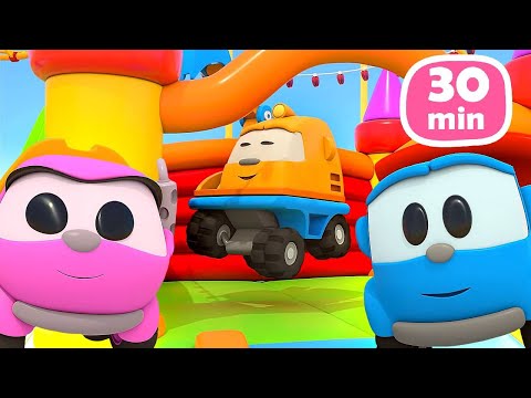 🎢 Leo at the amusement park! | Cartoon compilation with Leo the truck 🚛🎉