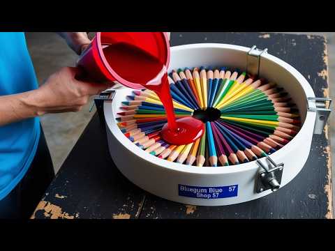 The Perfect Combination Of Colored Pencils And Epoxy Glue With The Talented Hands Of The Craftsman