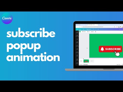 How to make an animated subscribe popup for your videos in Canva