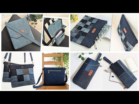 4 Old Jeans Ideas | DIY Denim Bags | Compilation | Bag Tutorial | Upcycled Crafts #sewing