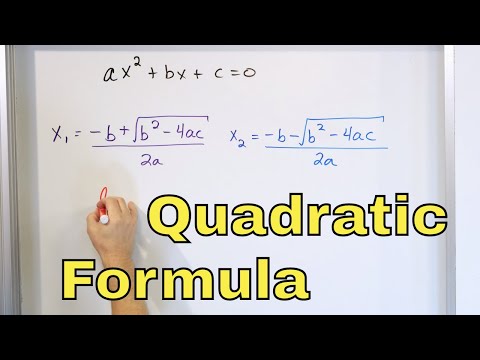 14 - The Discriminant of a Quadratic, Part 1 (Quadratic Formula Problems)
