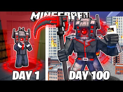 I Survived 100 Days as EXECUTOR SPEAKERMAN in Minecraft!