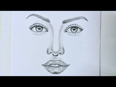 ✅How To Draw Face Step By Step for Beginners | Easy Face Sketching and Shading @sajila