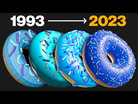 I Made a Donut in Every Version of Blender