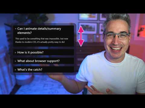Animate details & summary with a few lines of CSS